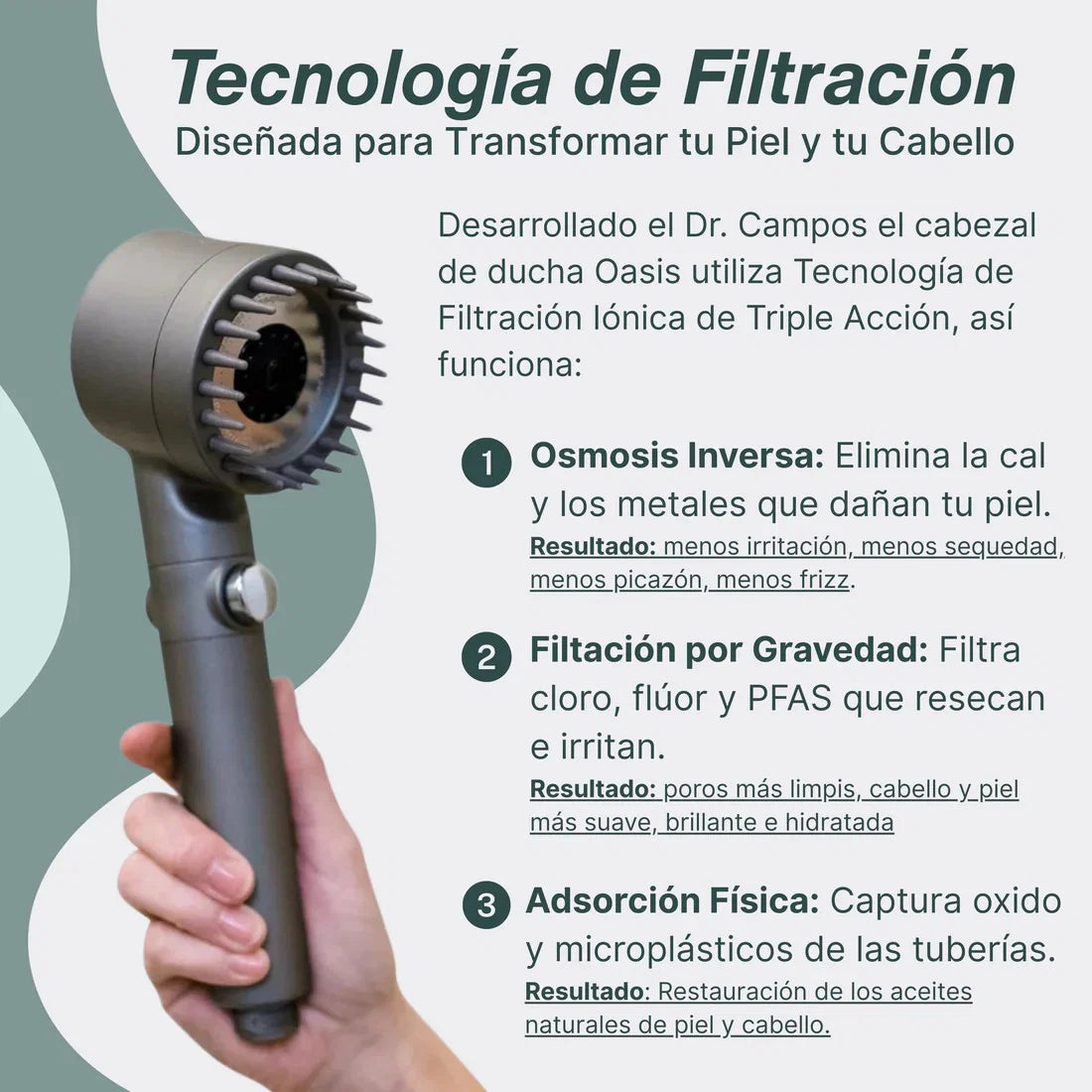 Cabezal de Ducha Turbo de Alta Presión – Ducha Eficiente y Revitalizante